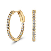 Essential Diamond Hoop Earrings (0.75ct) - Dracakis Jewellers
